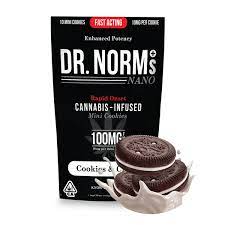 Photograph of product: Dr. Norm's Cookies & Cream Fast-Acting Nano 10mg Cookies
