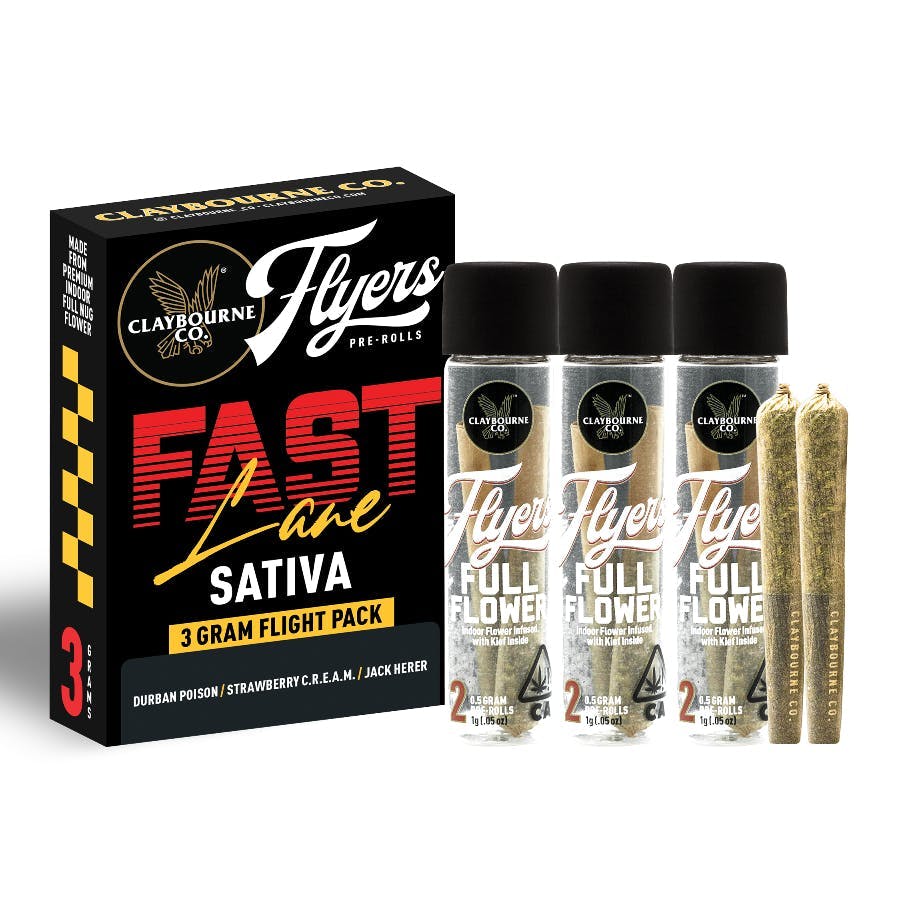 Photograph of product: Claybourne Co. - Fast Lane - 3G - Pre Roll Pack