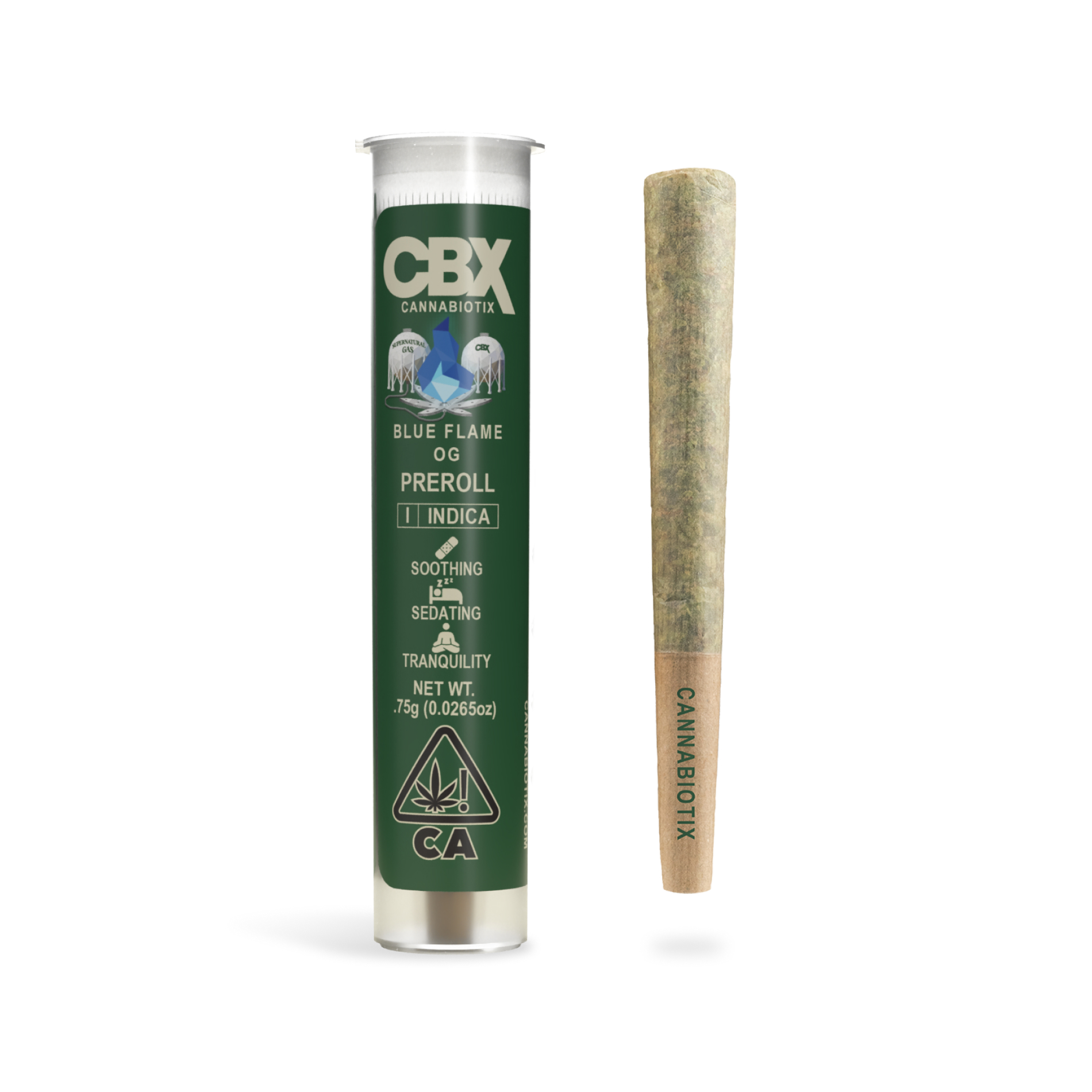 Photograph of product: Cannabiotix | Blue Flame OG - .75g Pre Roll