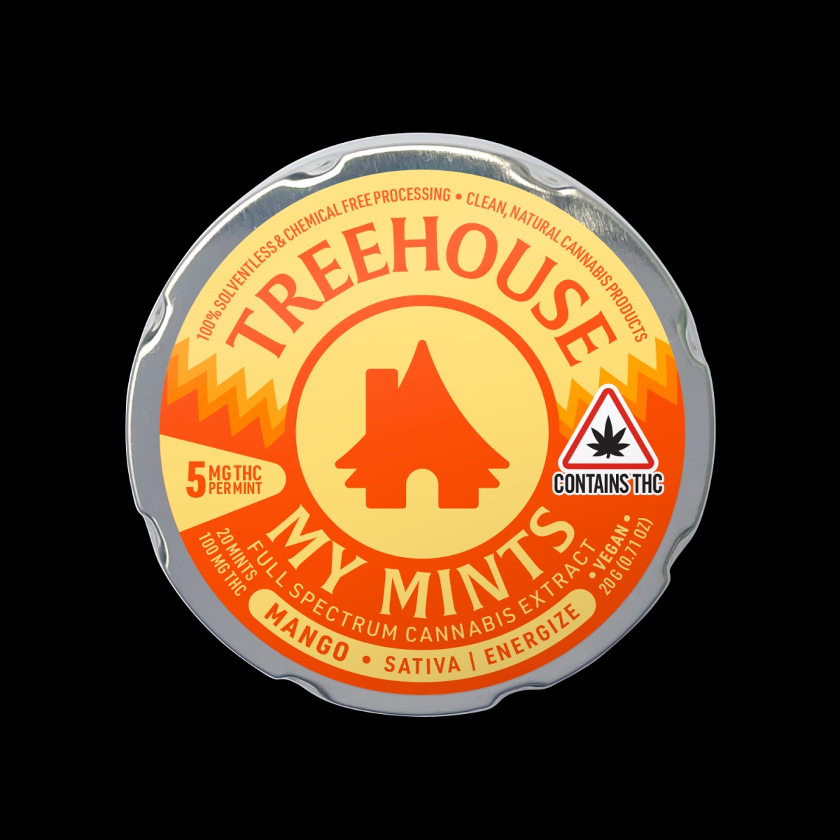 Photograph of product: Treehouse | Mango My Mints Oui'd 100mg