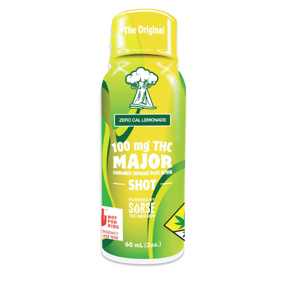 Photograph of product: 100mg Zero Calorie Lemonade Shot Major