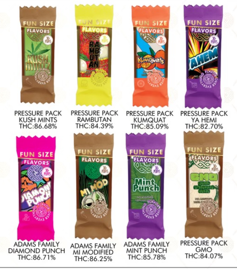 Photograph of product: North Coast x Adams Family x Heavy Trichome Genetics | MI Modified | au chocolat Rosin Disposable Cartridge | 0.15g