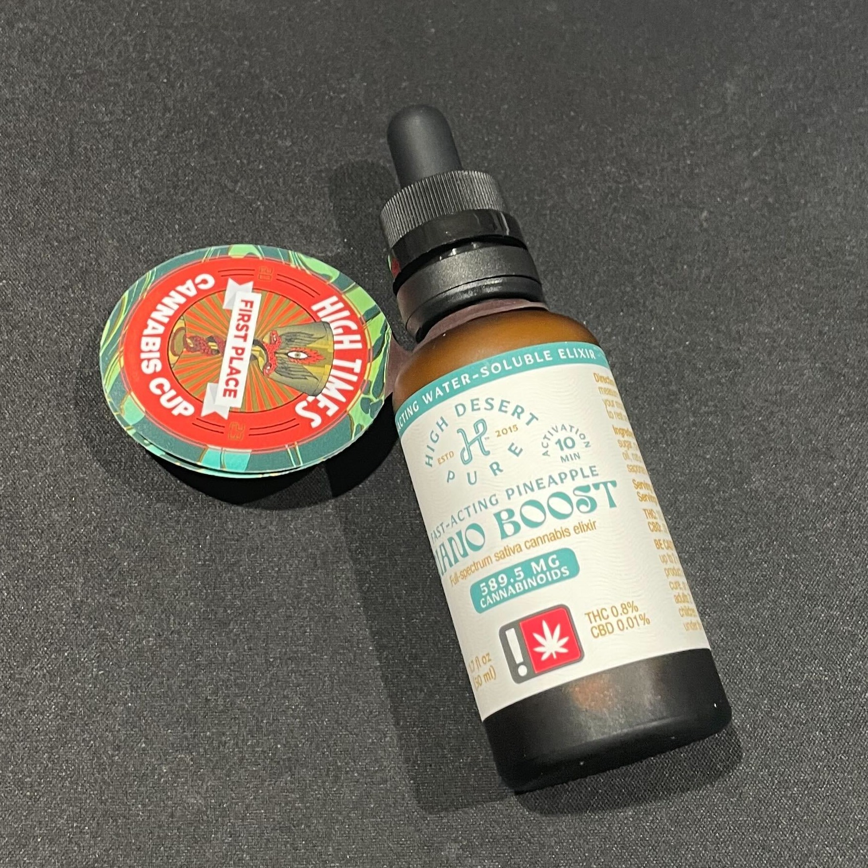 Photograph of product: Tincture 1.7oz Nano Boost Pineapple (HDP)