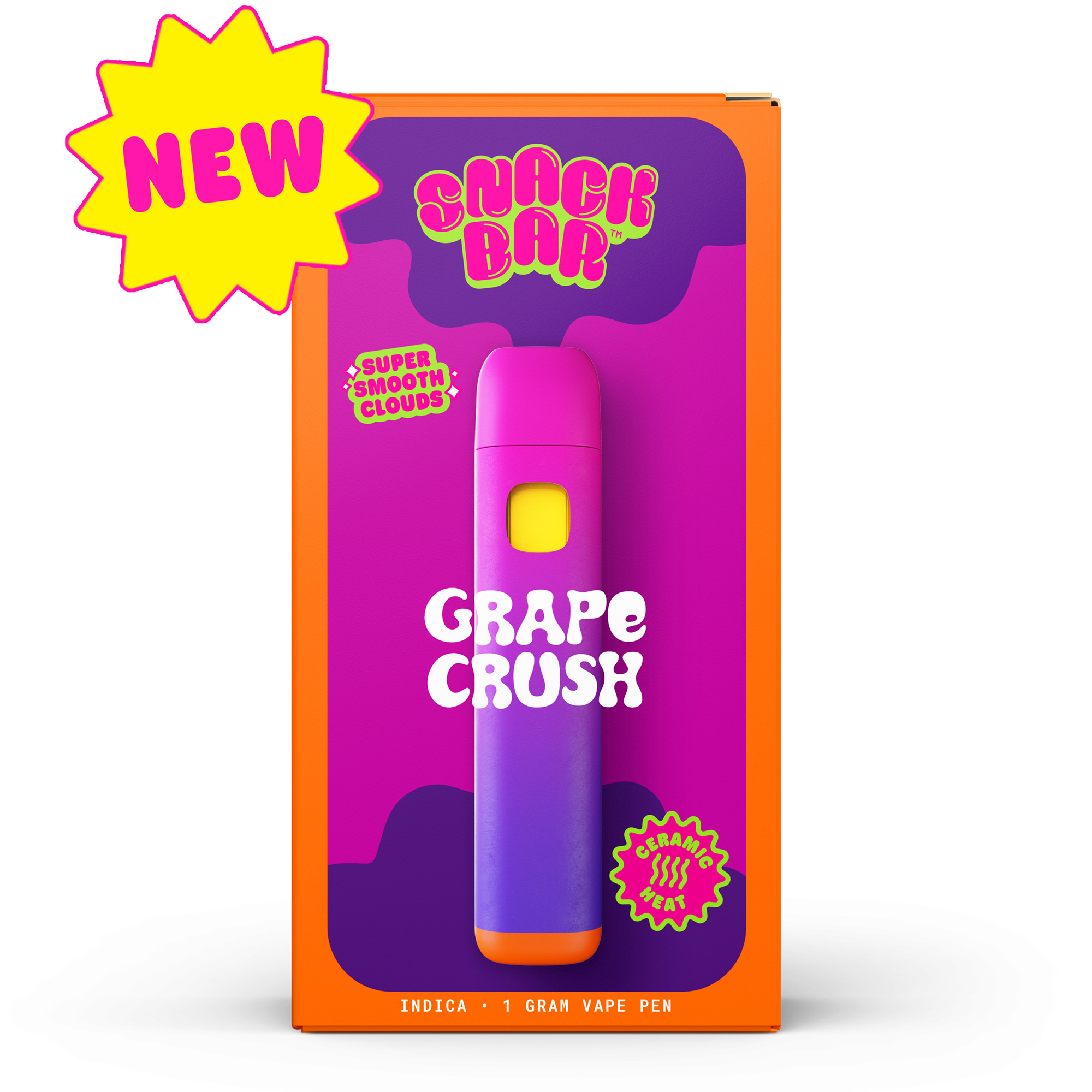 Photograph of product: SNACKBAR Pen 1000mg: Grape Crush