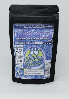 Photograph of product: Blueberry 100mg Gummies