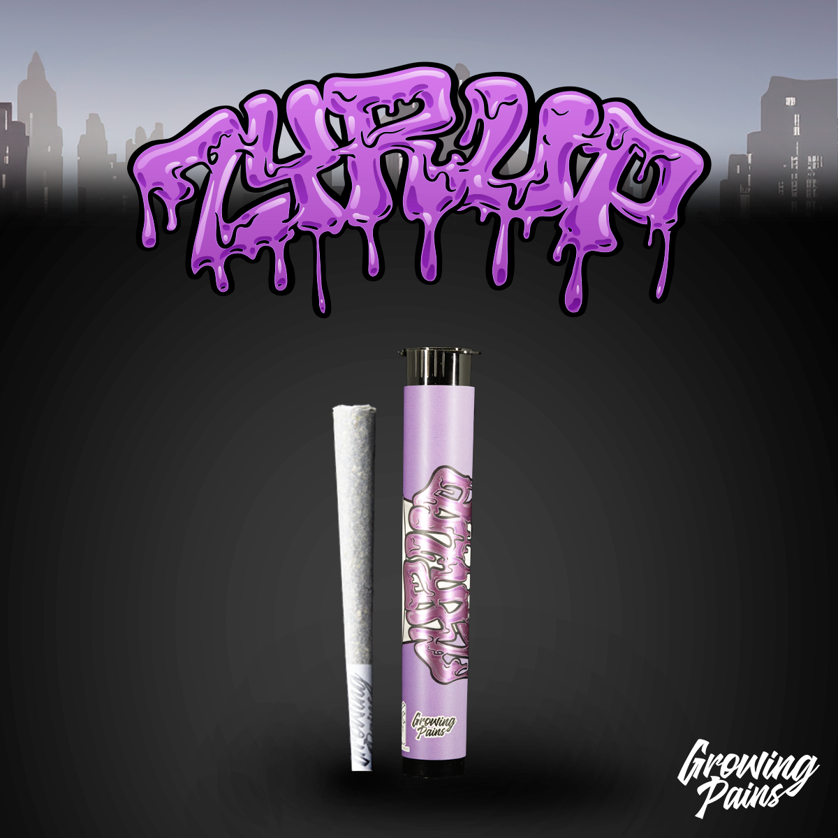 Photograph of product: Growing Pains - Zyrup Pre-Roll 1g