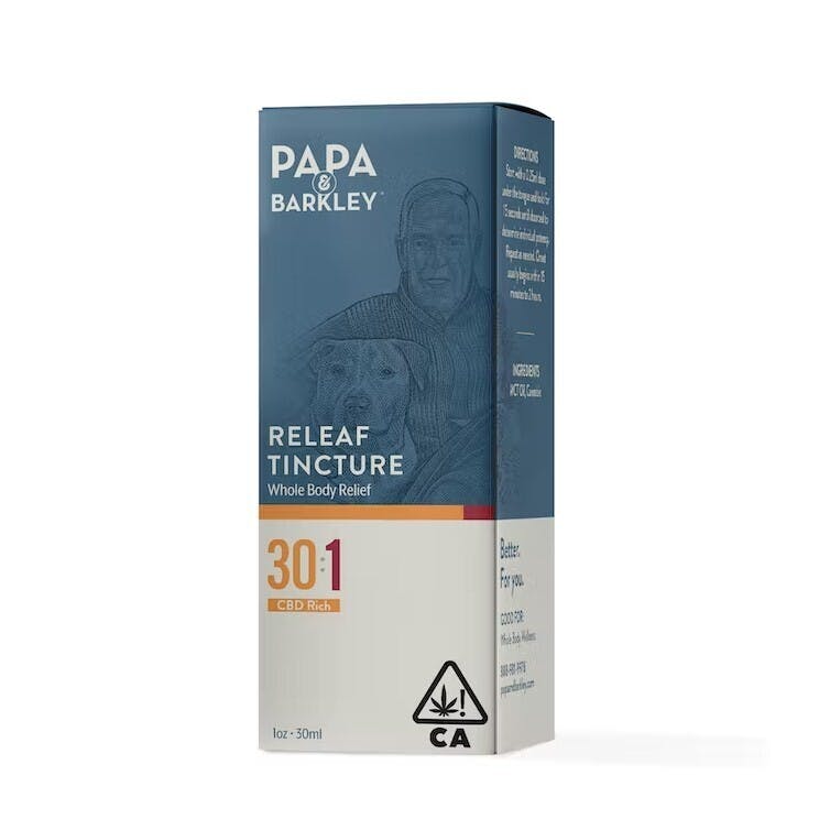 Photograph of product: Releaf Tincture 1:30 CBD:TH-oui 900mg