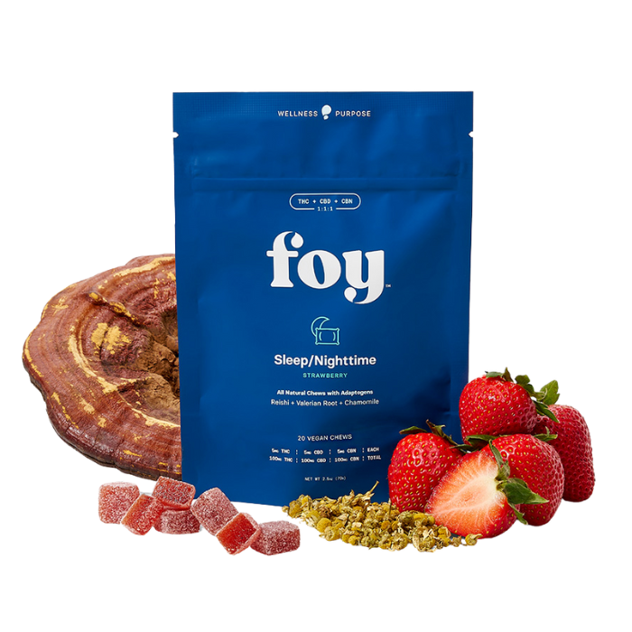 Photograph of product: Foy | Nighttime | Gummies | 100mg