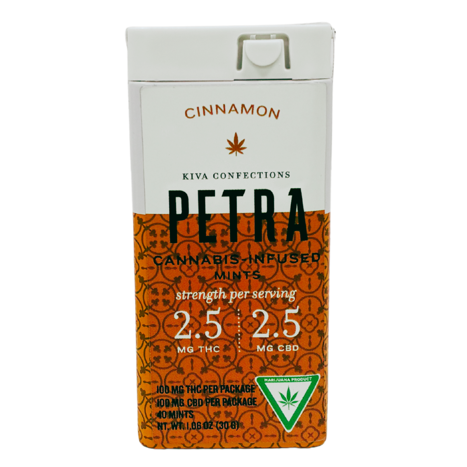 Photograph of product: Petra | Cinnamon 1:1 | TH-oui:CBD Mints | 100mg:100mg