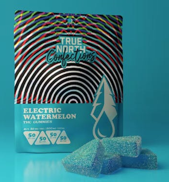 Photograph of product: True North Gummies 200mg Electric Watermelon