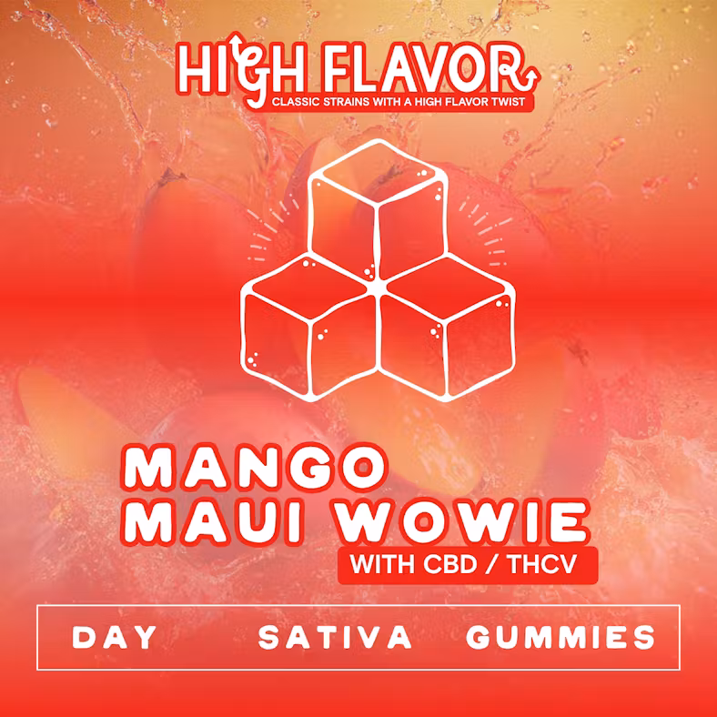 Photograph of product: High Flavor - Mango Maui Wowie - Gummies - 100mg
