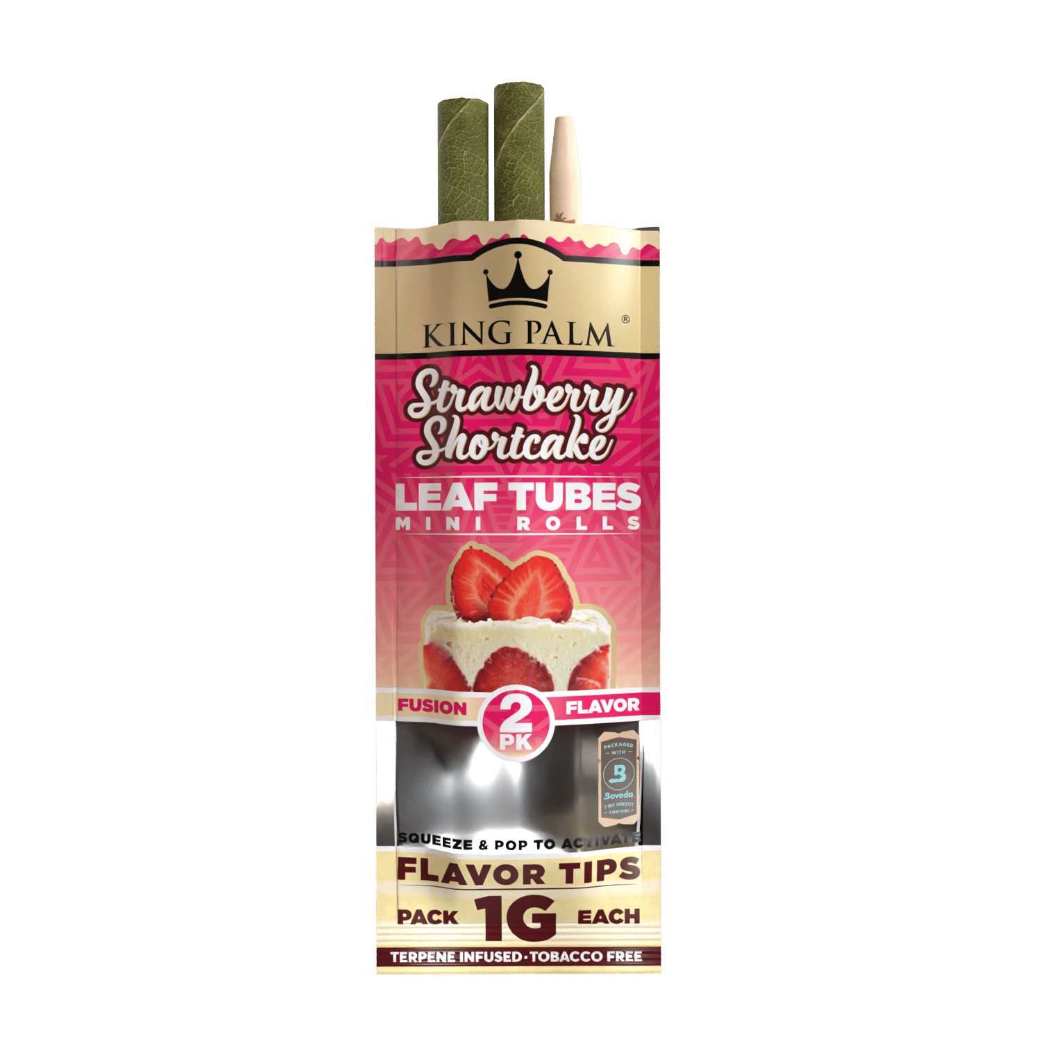 Photograph of product: King Palm Cones - Mini Size - Strawberry Shortcake