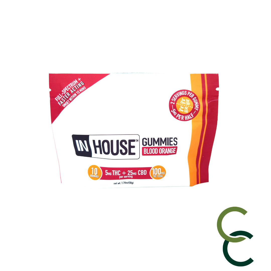 Photograph of product: Blood Orange Gummies - 5:1 (CBD:TH-oui)