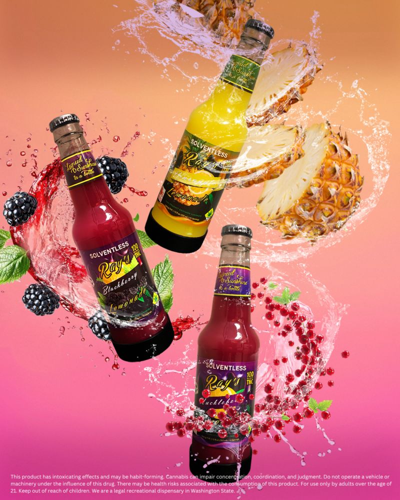 Photograph of product: Ray's Lemonade Solventless Pineapple Drink 100mg