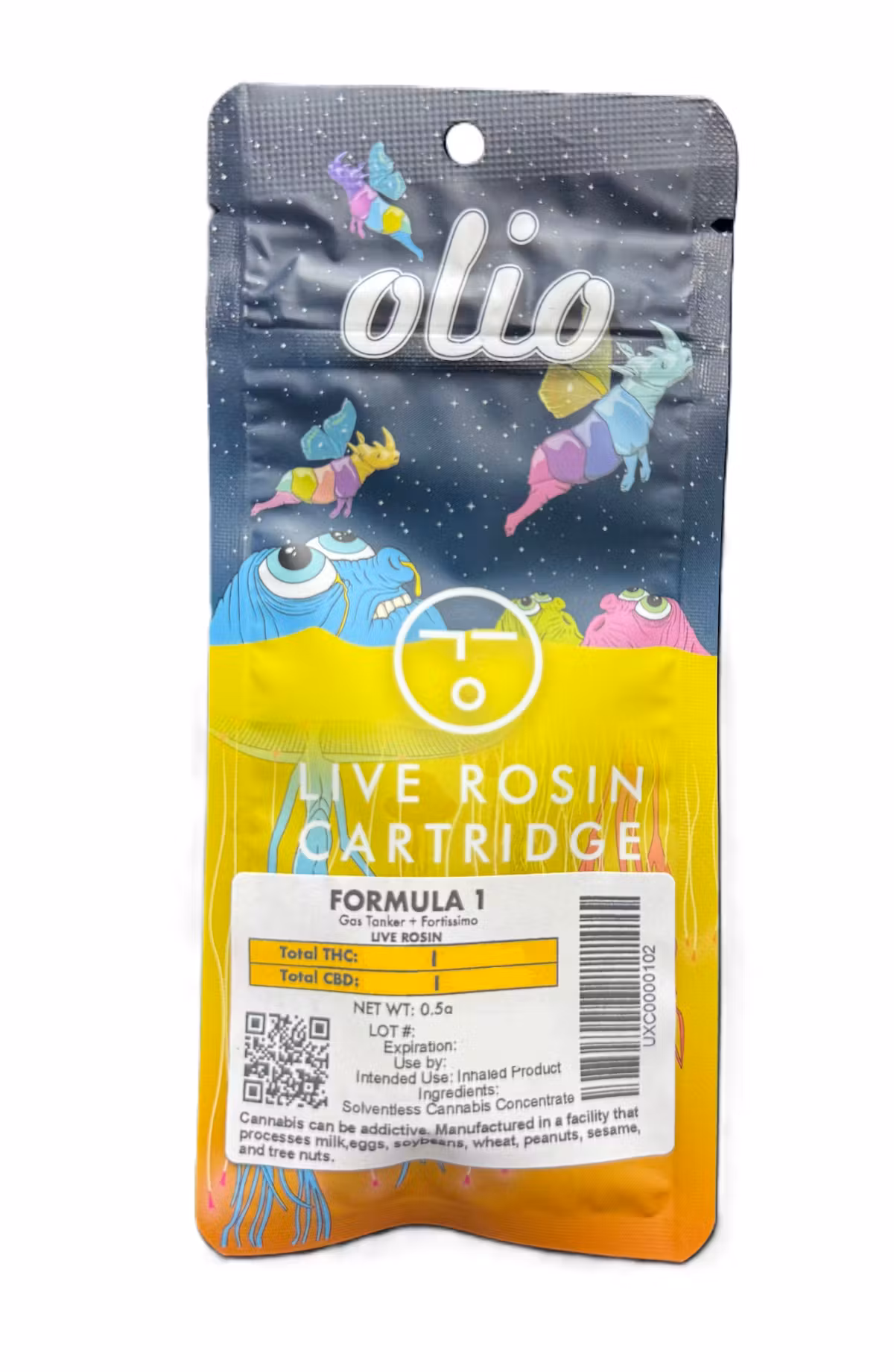 Photograph of product: Formula 1  | Live Rosin 510 Cart | 0.5g