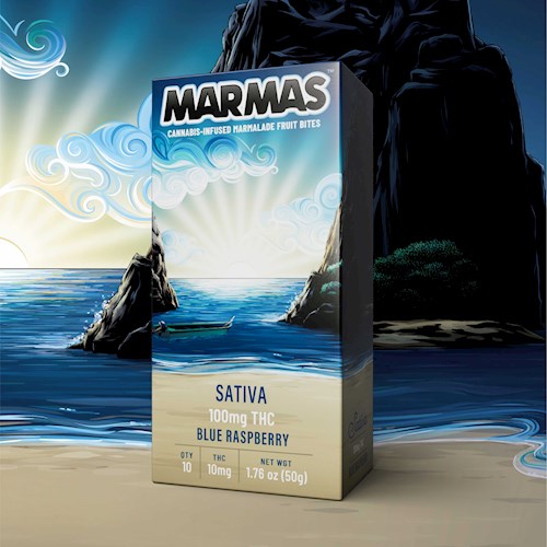 Photograph of product: Marmas Blue Raspberry (S) 10pk (TH-oui:100MG )