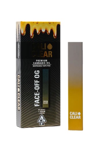 Photograph of product: Cali Clear Face Off OG All In One Vape