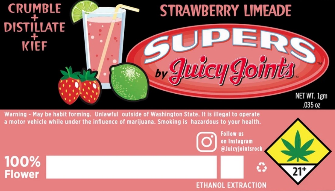 Photograph of product: Supers Strawberry Limeaide IPR