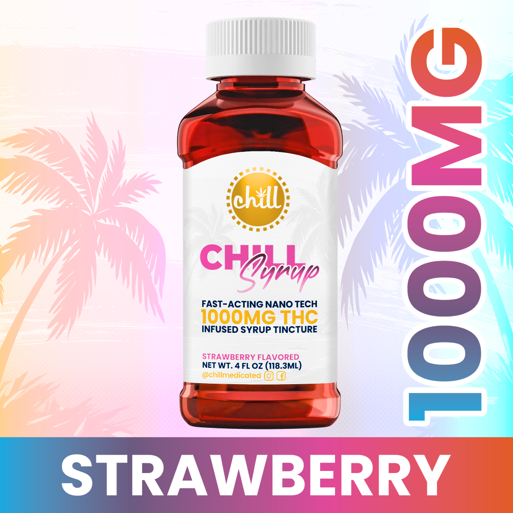 Photograph of Product: Chill | Strawberry | Syrup Tincture | 1000mg