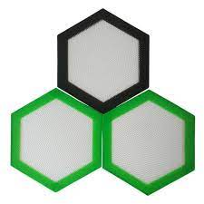 Photograph of product: Small Silicone Hex Dab Mats