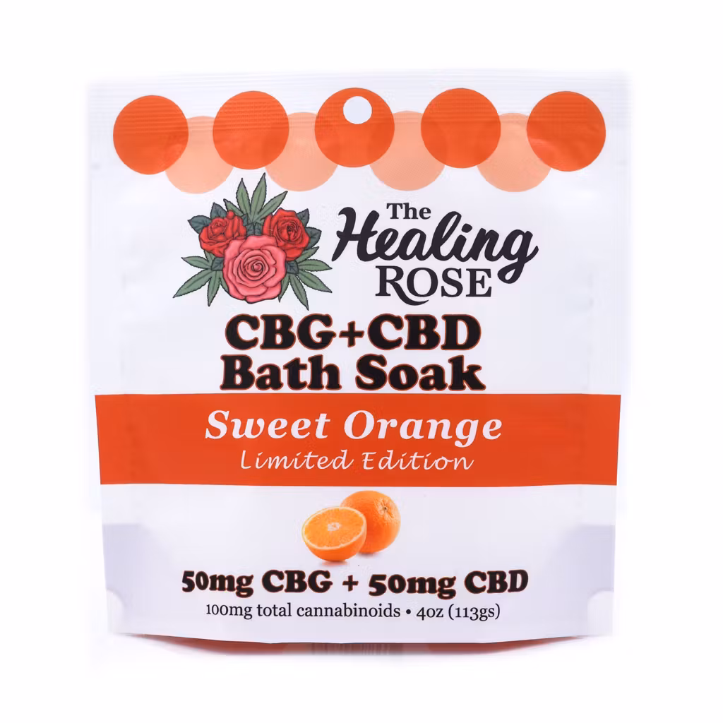 Photograph of product: Sweet Orange CBG+CBD Bath Soak