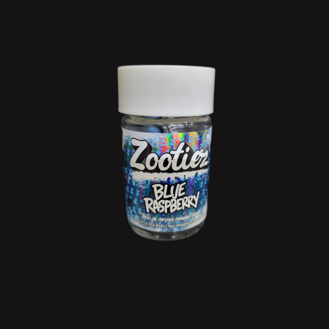 Photograph of product: Zootiez TH-ouiA Infused 5pk Blue Raspberry