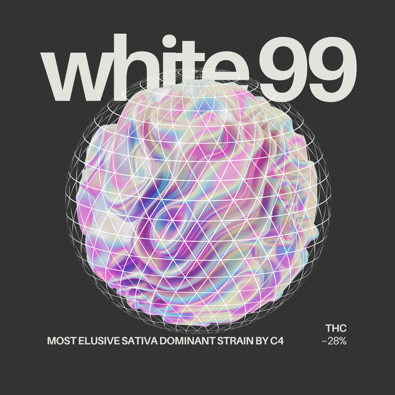 Photograph of product: C4: Flower | White 99 | 3.5g
