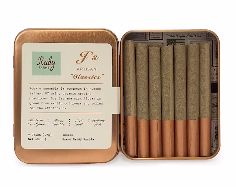 Photograph of product: Ruby Farms l Classics 7 pk l  Granddaddy Purple l 5G Preroll
