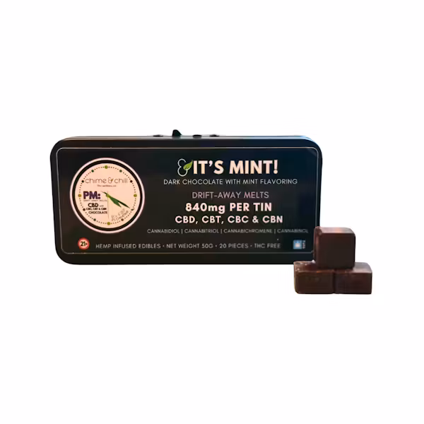 Photograph of product: Chime and Chill | PM: IT'S MINT: CBD:CBC:CBT:CBN | CBD Melt