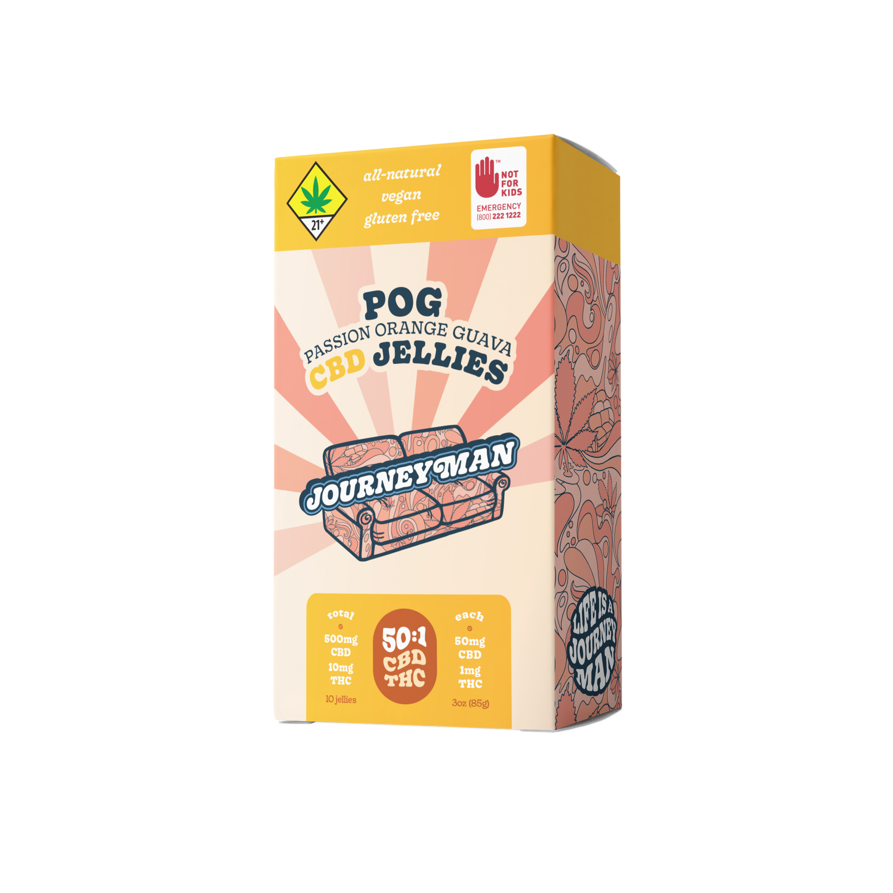 Photograph of product: Journeyman - POG 50:1 CBD - Solid Edible - 85g