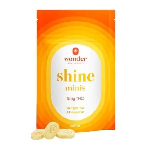 Photograph of product: 40ct/5mg Shine Mini Troches (Tangerine)