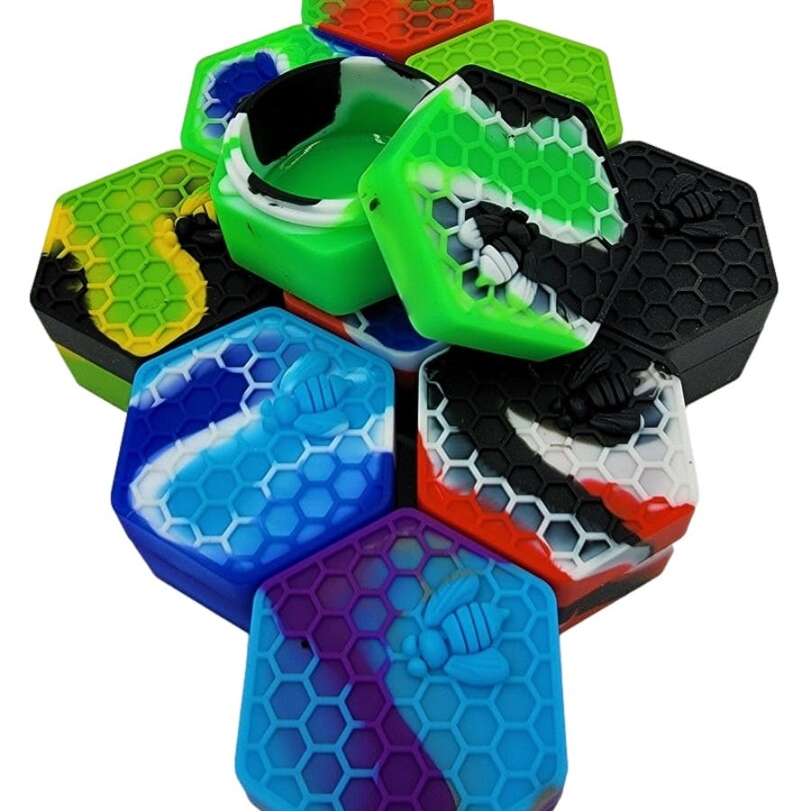 Photograph of product: Honeycomb Hive Wax Container 26ml asst colors