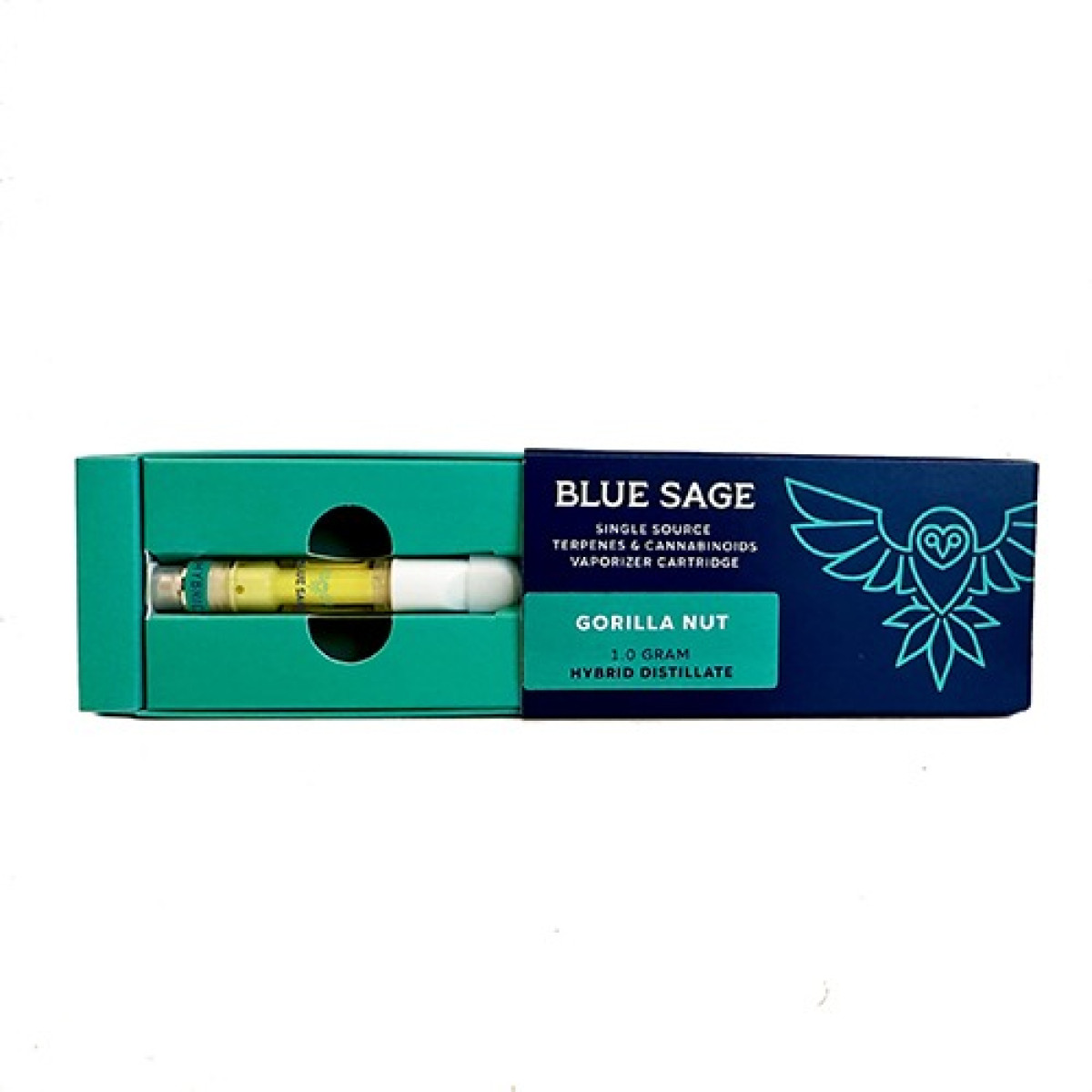 Photograph of product: Blue Sage | Gorilla Nut | 1g Cart