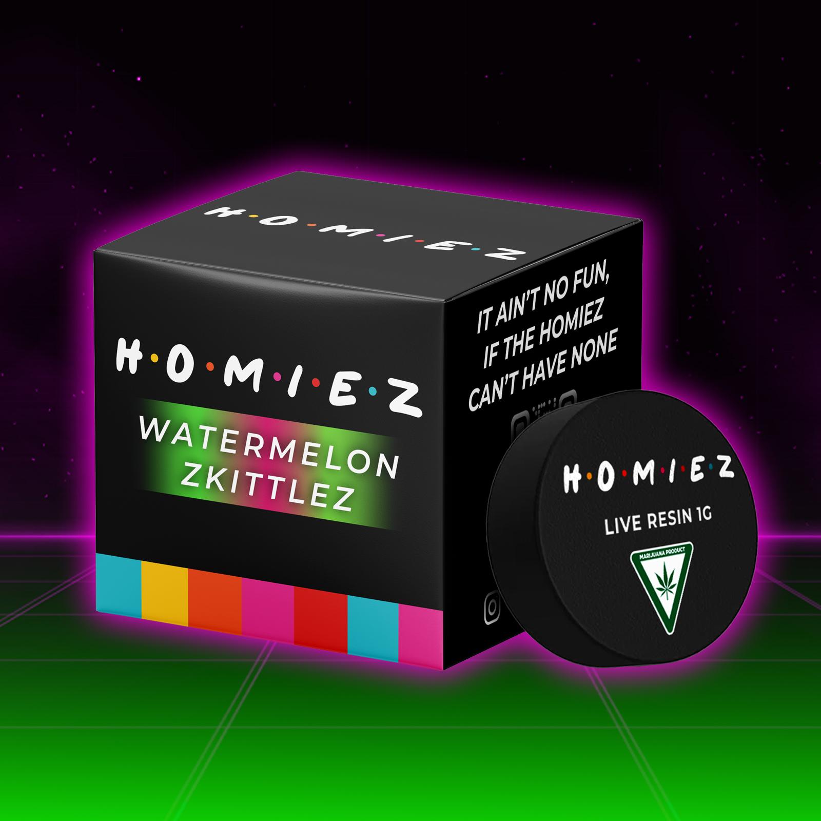Photograph of product: Homiez Live Resin | Watermelon Zkittles