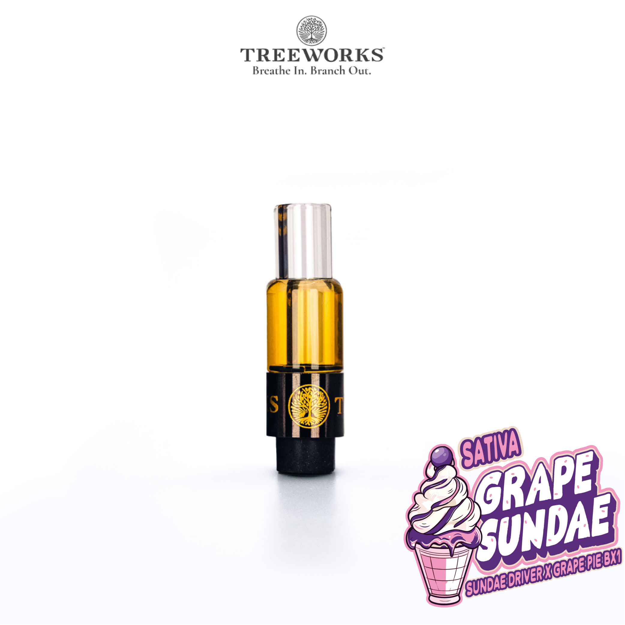 Photograph of product: Grape Sundae 510 Cart | Live Rosin
