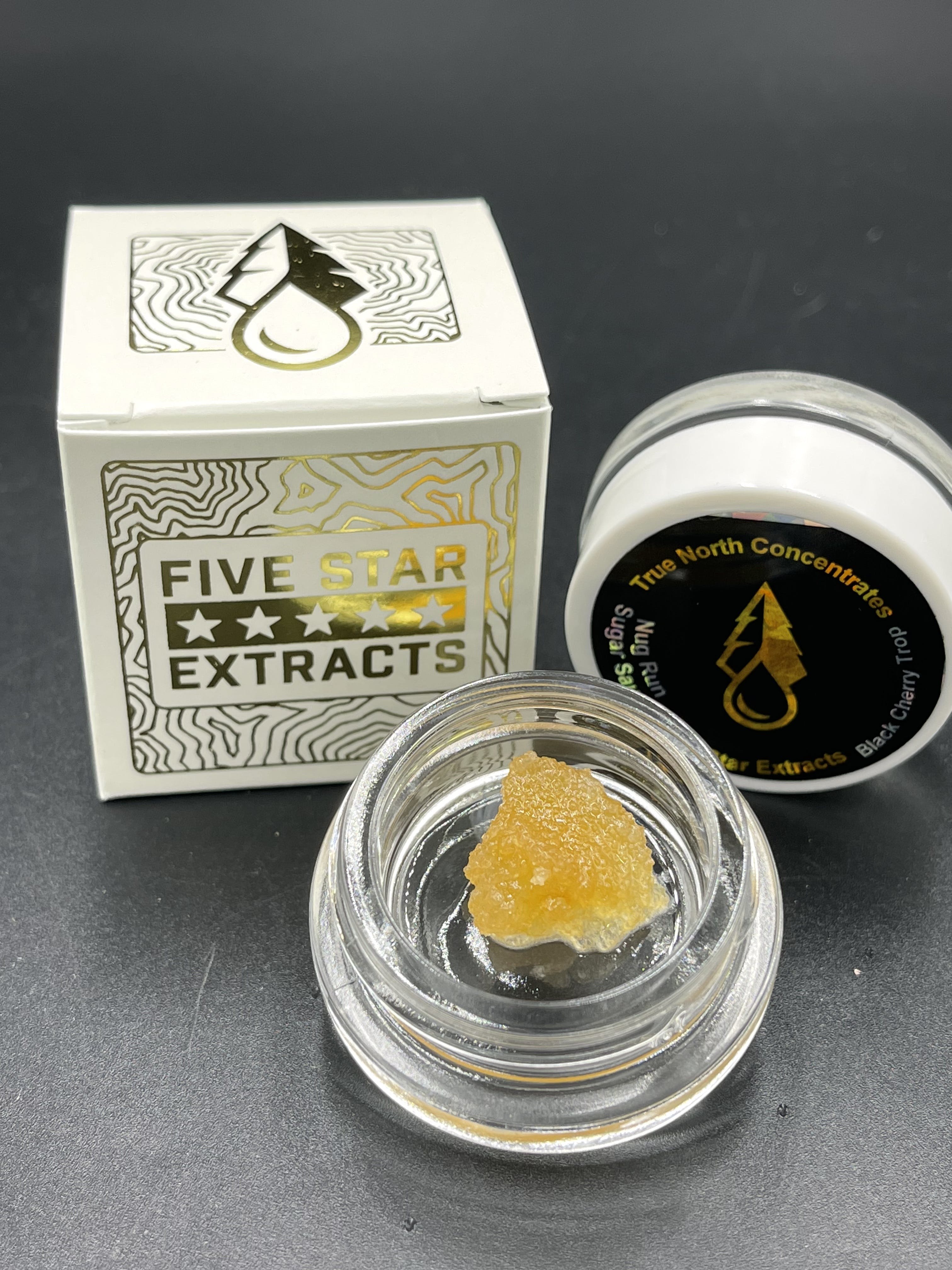 Photograph of product: Five Star Extracts 1g Baskin OG Nug Run Terp Sugar