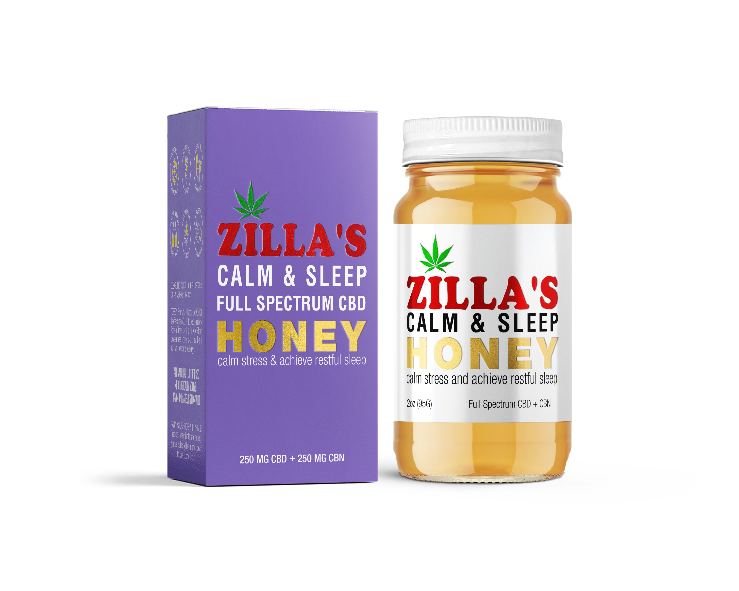 Photograph of product: Zilla's | CBD Infused Sleep Honey Isolate 2Oz 500mg