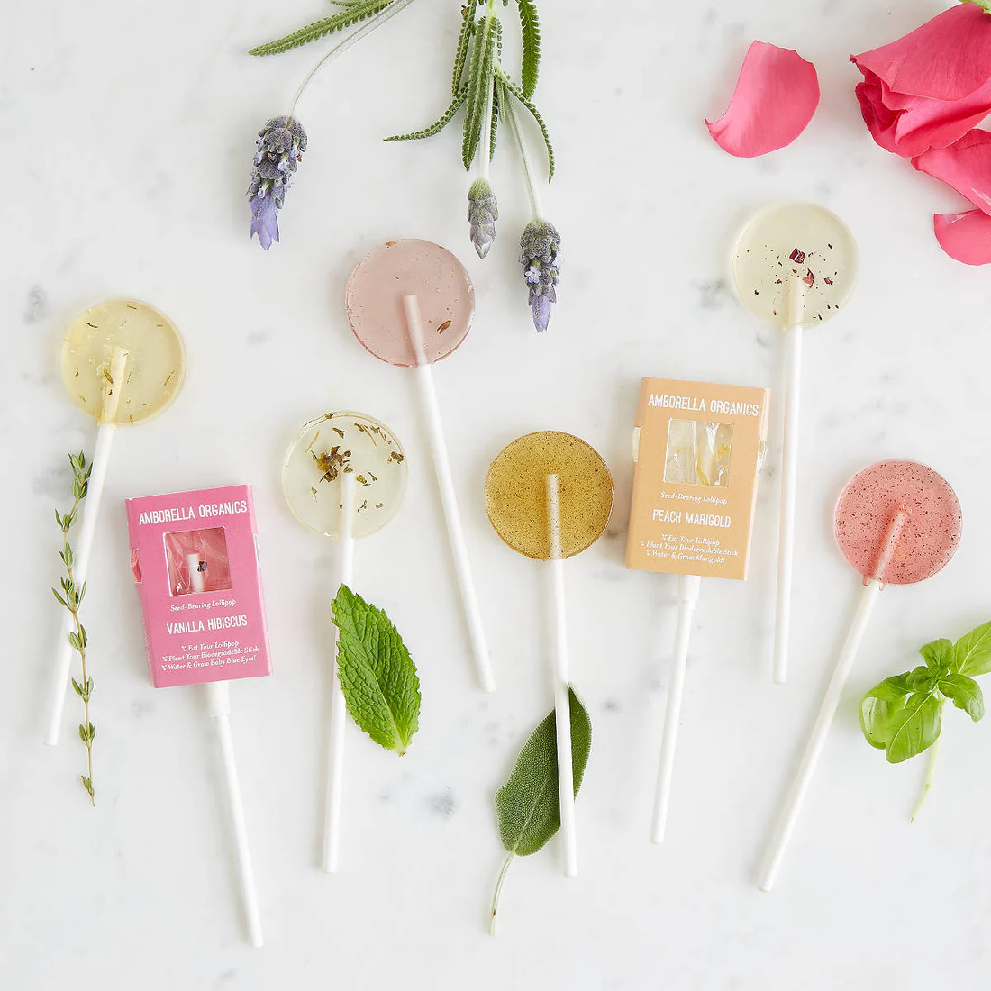 Photograph of product: Amborella Organics - Blooming Lollipops