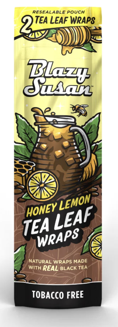 Photograph of product: Blazy Susan | Honey Lemon Tea Leaf Wraps | 2pk