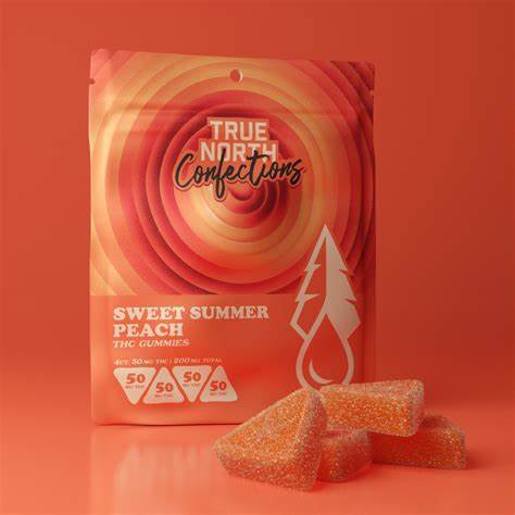 Photograph of product: Sweet Summer Peach 4x50mg Gummies