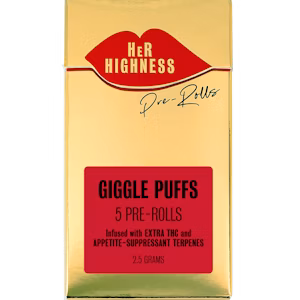 Photograph of product: Her Highness | Infused Pre-roll 5pk Giggle Puffs
