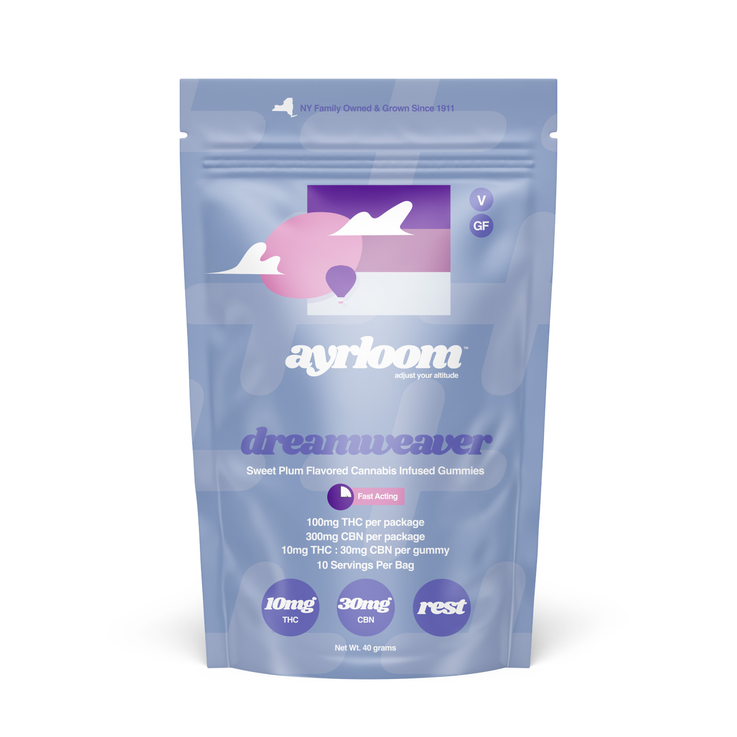 Photograph of product: Ayrloom - Dreamweaver 1:3 CBN - Gummies - 100mg
