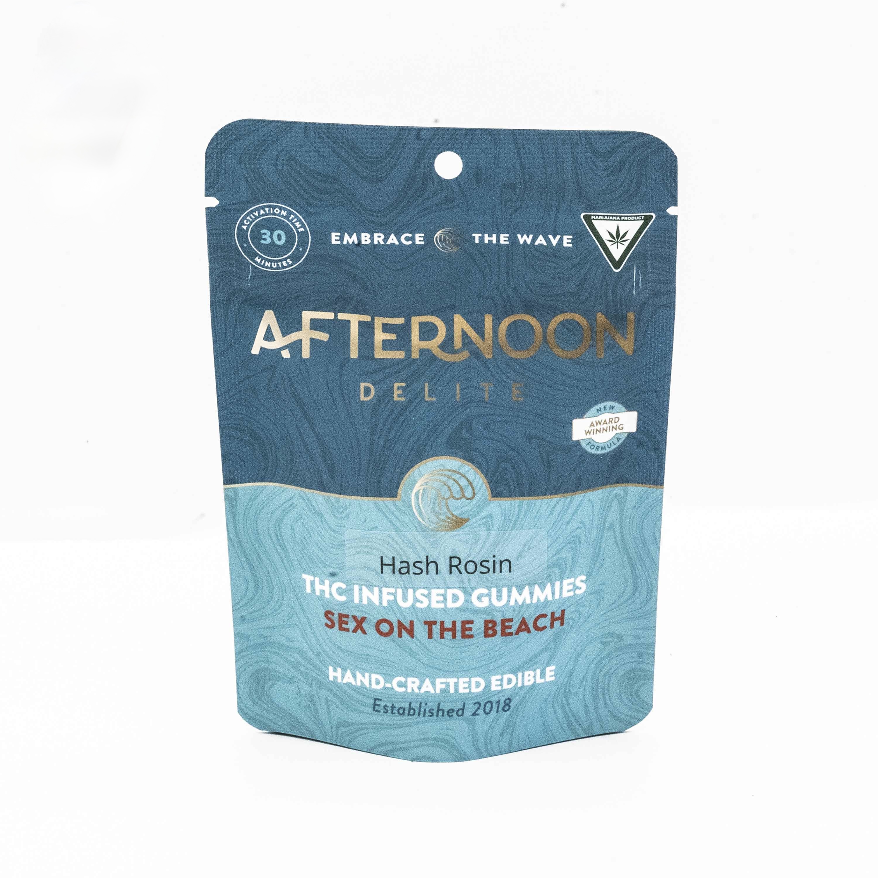 Photograph of product: Afternoon Delight: Sex On The Beach au chocolat Rosin Crunch 200MG Gummies