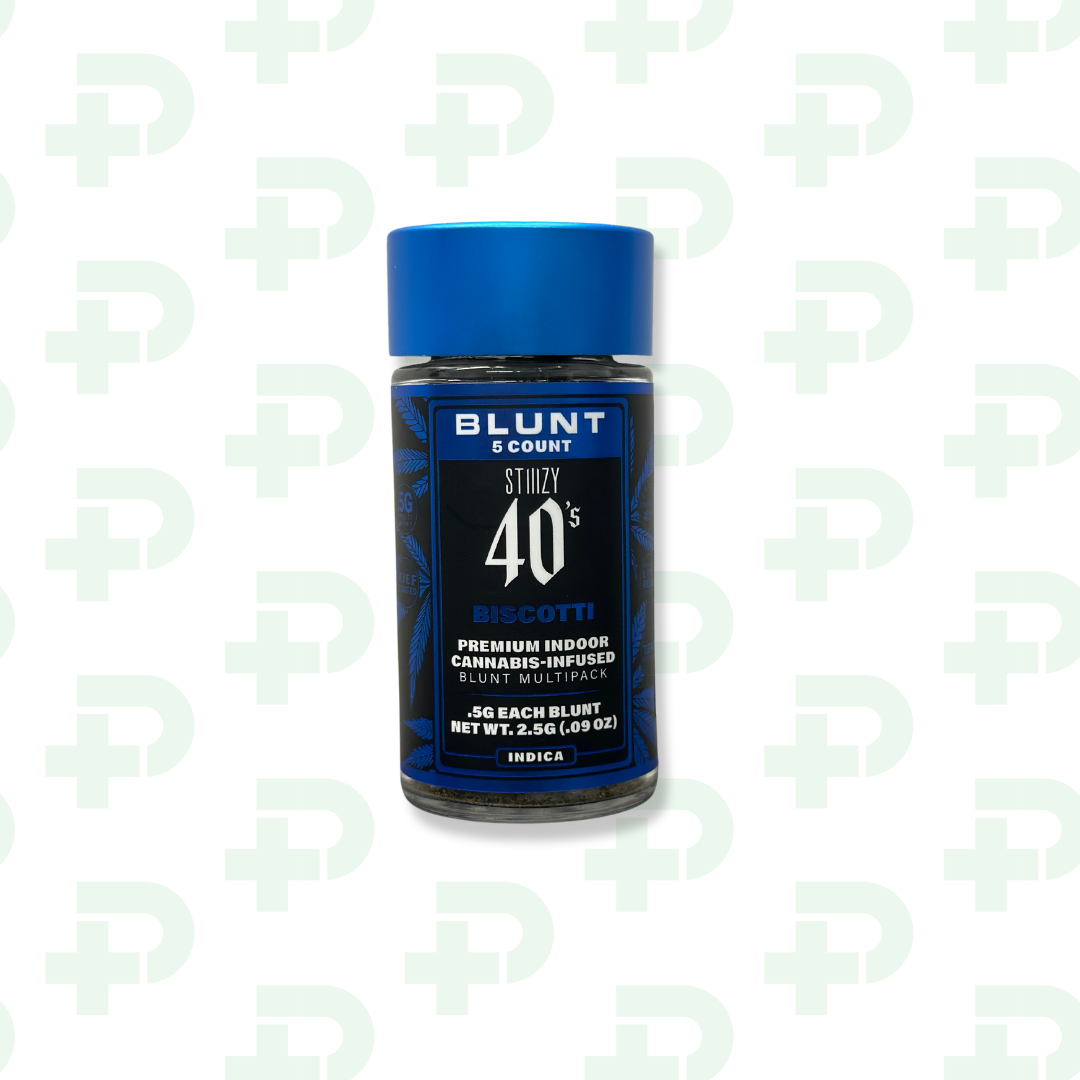 Photograph of product: Stiiizy 5 Pack Blunts - Indica - Biscotti