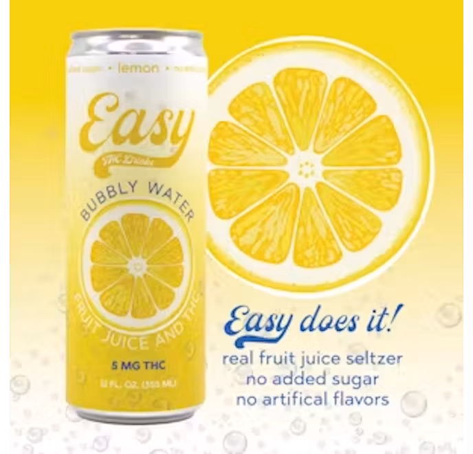 Photograph of product: Bubbly Water | Novel | Lemon | 12 oz can | Low Sugar