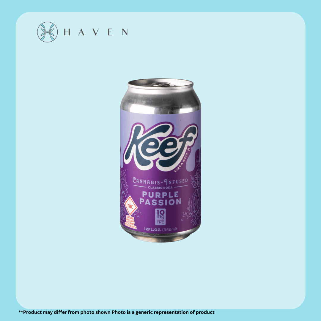 Photograph of product: 10mg Purple Passion Soda | Keef