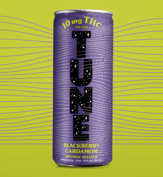 Photograph of product: Tune - TH-oui Seltzer - Blackberry Cardamom