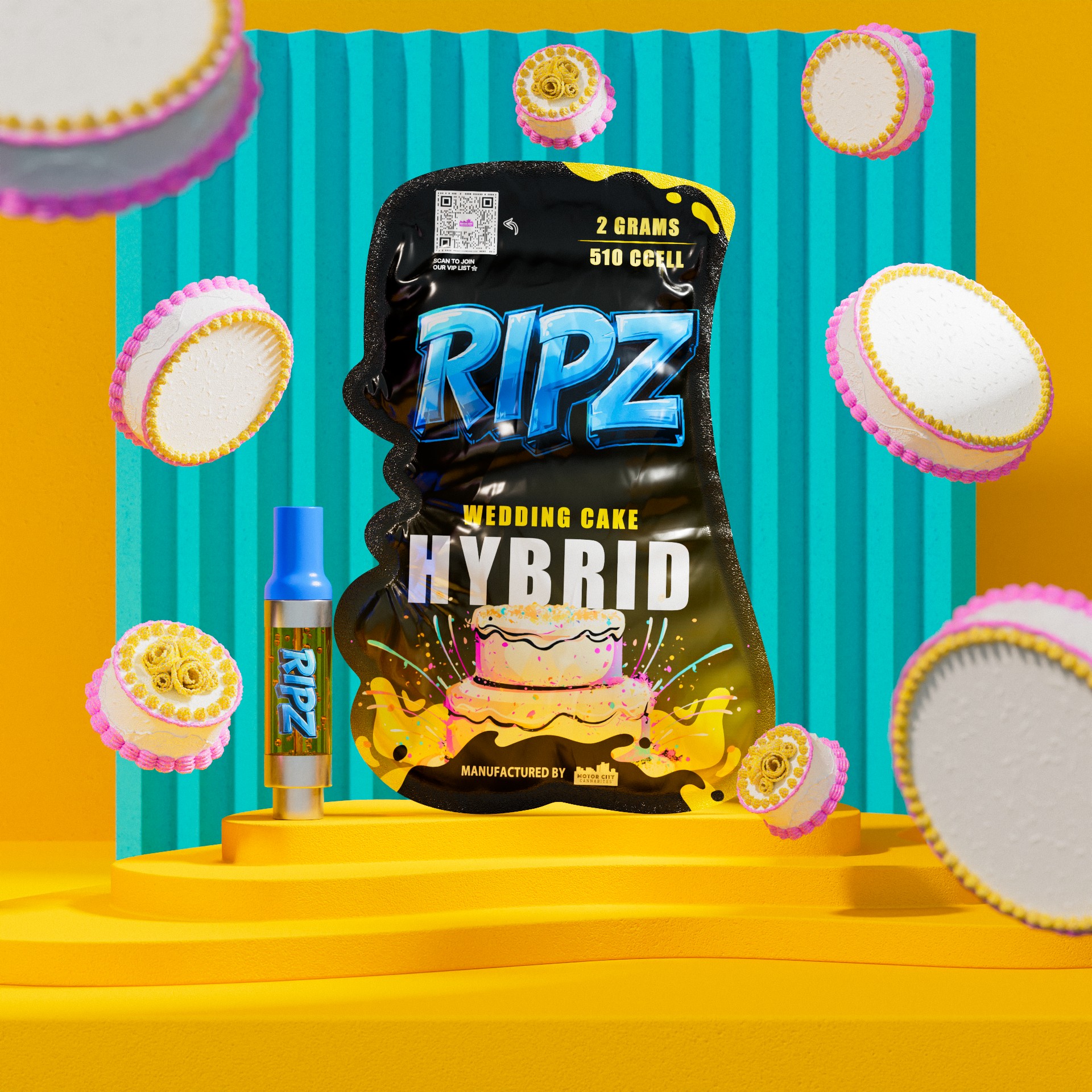 Photograph of product: RIPZ | WEDDING CAKE | 510 CART