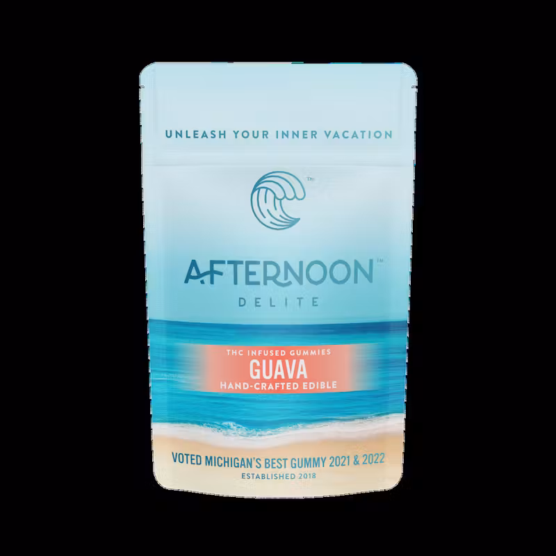 Photograph of product: Afternoon Delite - 2pk Gummies - (200mg) - **STRAWBERRY GUAVA** (9/$20)
