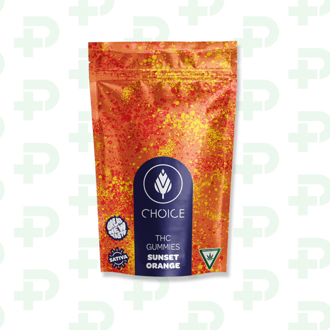 Photograph of product: Choice 200mg Gummies - Oui'd - Sunset Orange